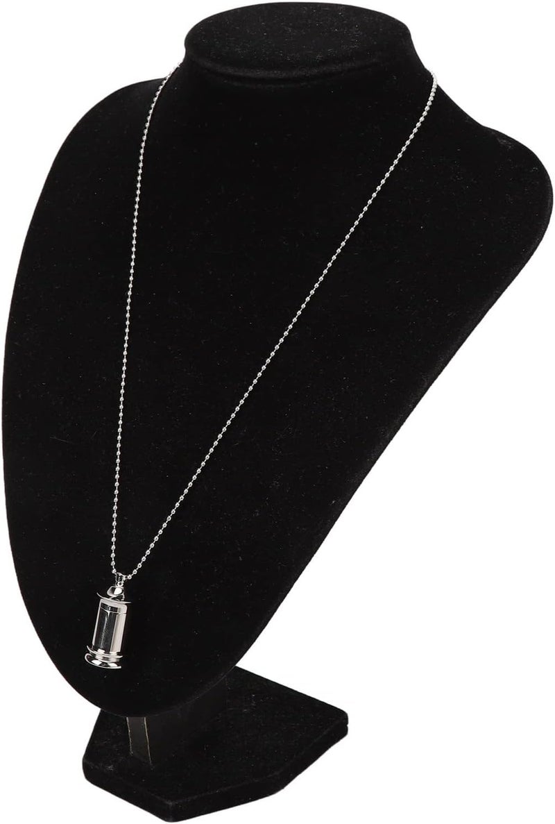 woobles Ashes Necklace, Perfume Pendant Pet Cremation Jewelry Urn Necklace, Titanium Steel Tower Shape Openable Pendant Locket for Keepsake - Image 1